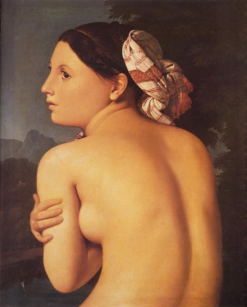Jean Auguste Dominique Ingres Half-figure of a Bather